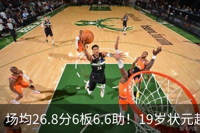 场均26.8分6板6.6助！19岁状元超级崛起，东契奇的纪录保不住了
