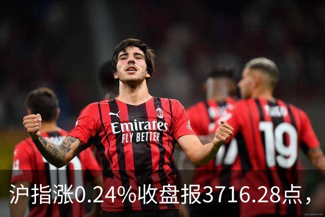 沪指涨0.24%收盘报3716.28点，成交额1.56万亿，军工板块领涨！